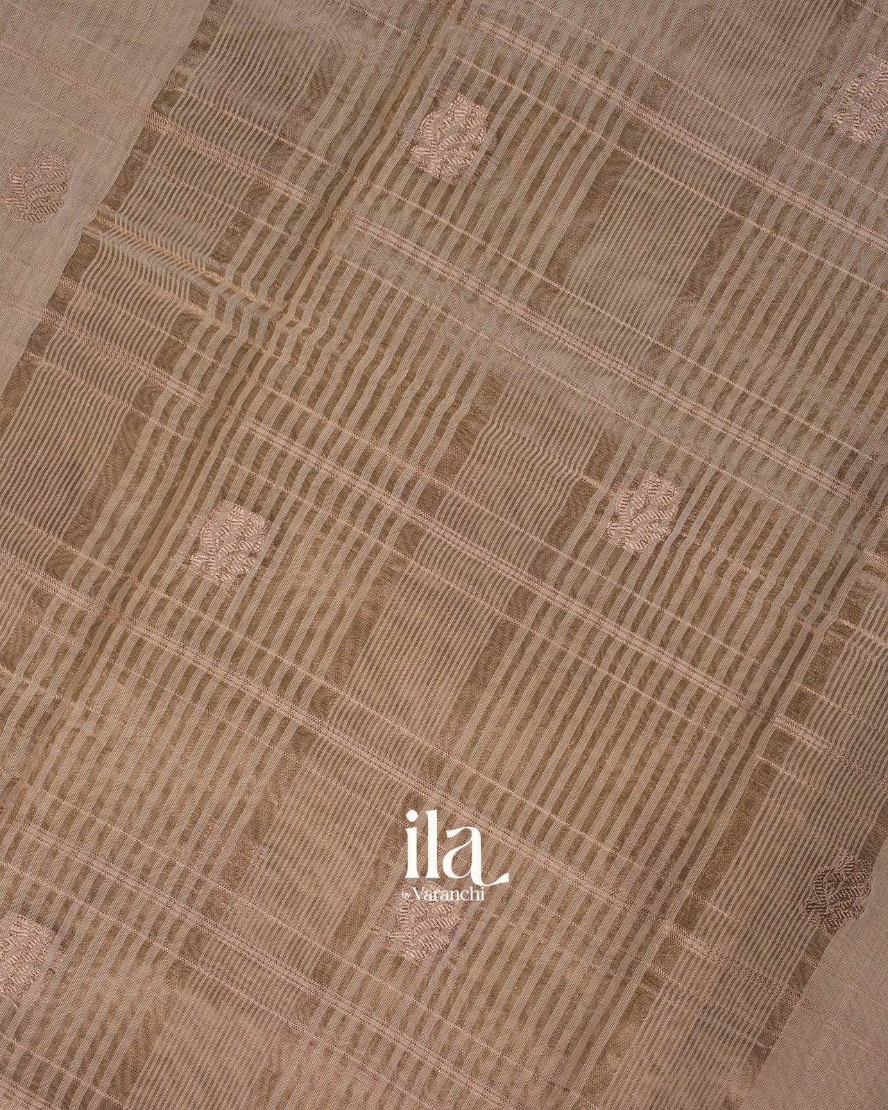 Beige Assam Silk Saree