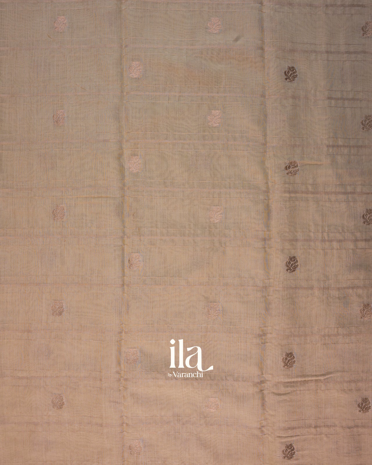 Beige Assam Silk Saree