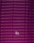 Wine Purple Striped Assam Silk Saree