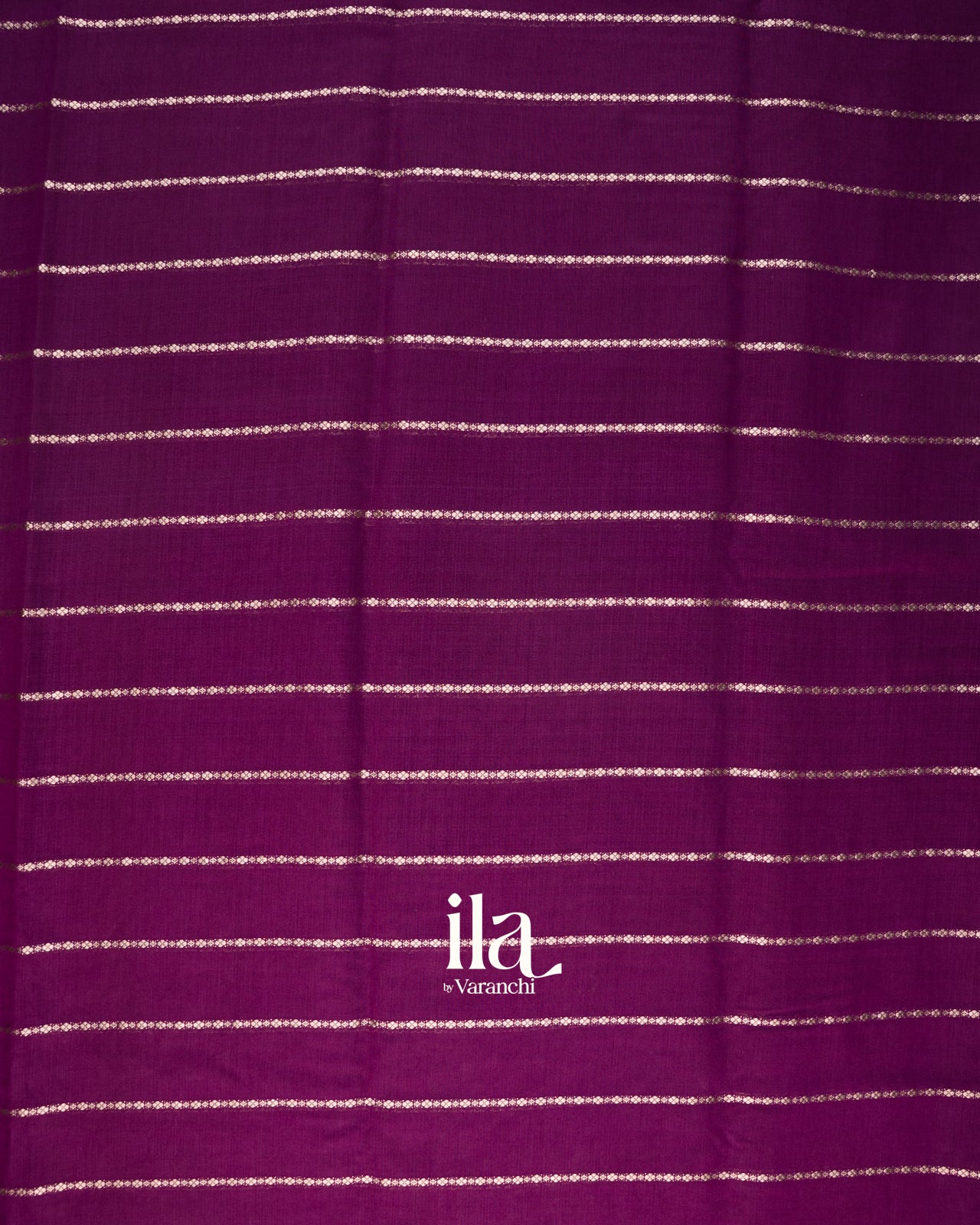 Wine Purple Striped Assam Silk Saree
