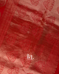 Crimson Red Assam Silk Saree