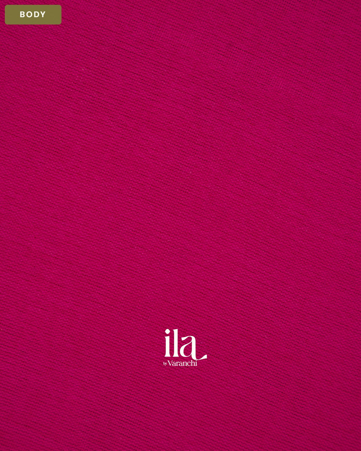 Rani Pink Bengal Khadi Saree — Body