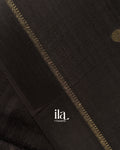 Black Semi Silk Saree