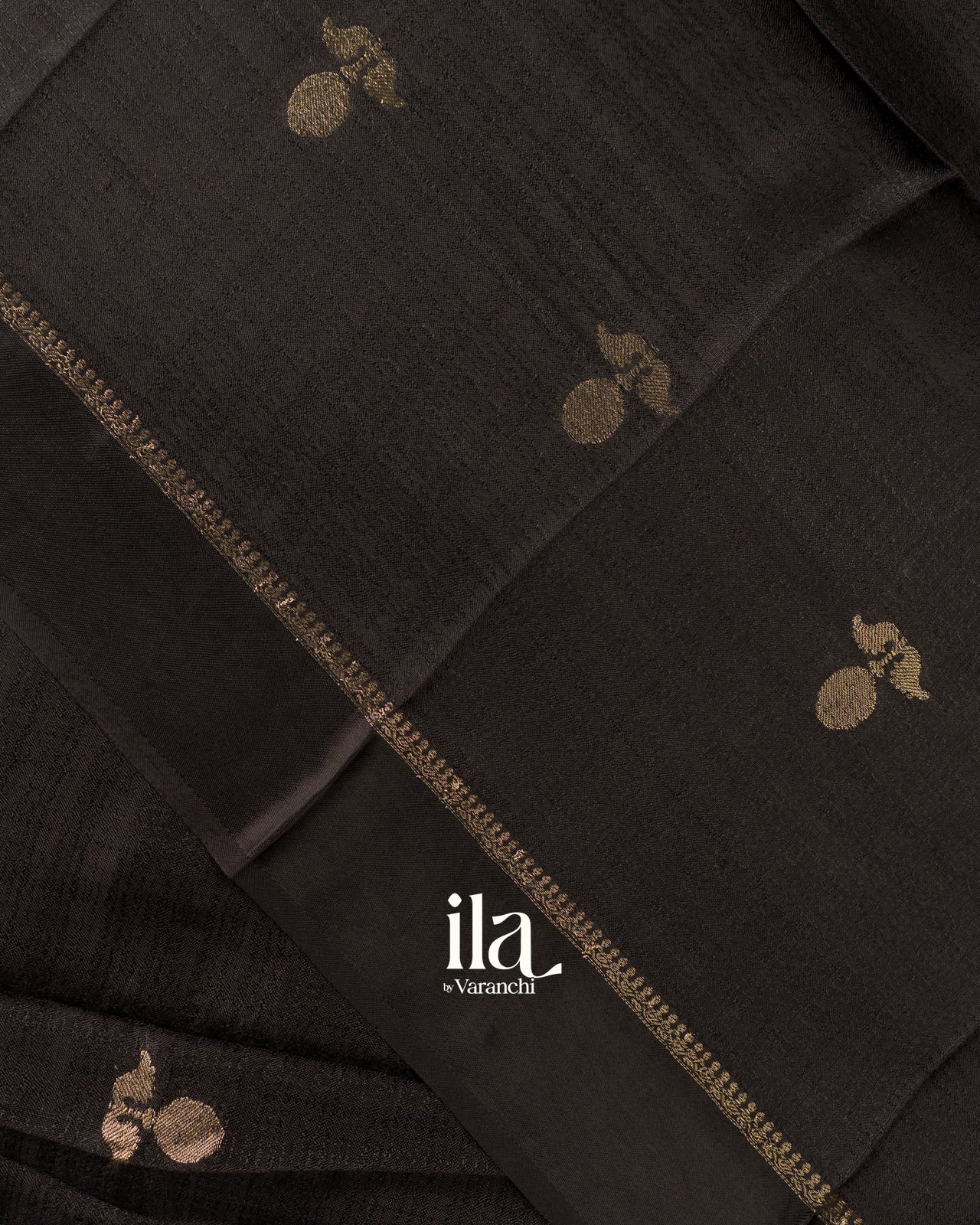 Black Semi Silk Saree