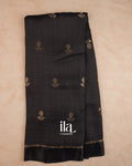 Black Semi Silk Saree