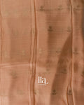 Peach Semi Silk Saree