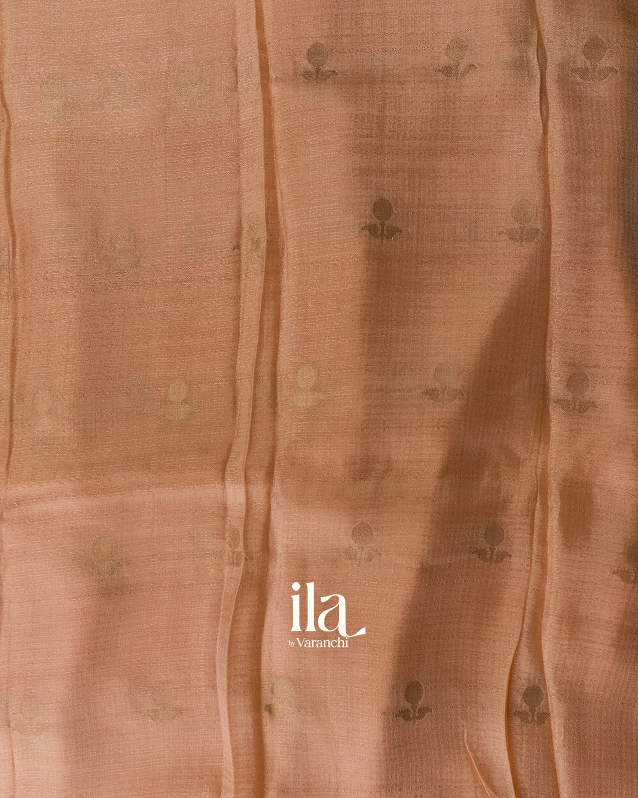 Peach Semi Silk Saree