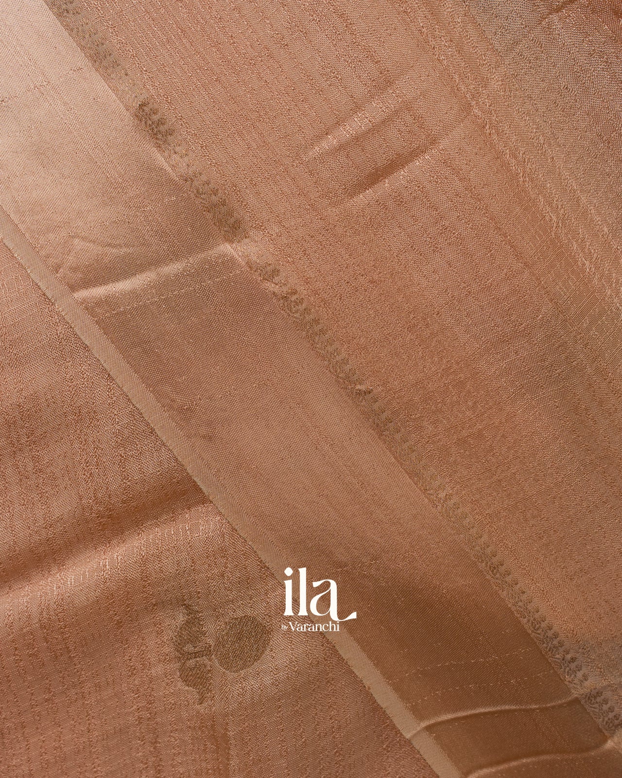 Peach Semi Silk Saree