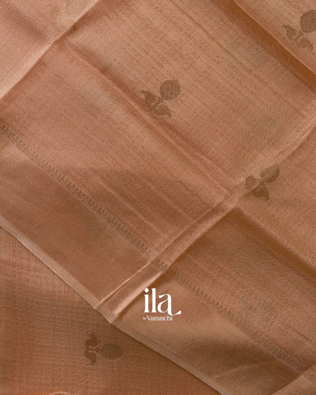 Peach Semi Silk Saree