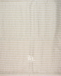 Ivory Striped Pure Linen Saree