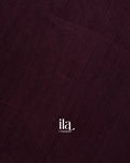 Deep Wine Pure Maheshwari Silk Cotton Handloom Saree