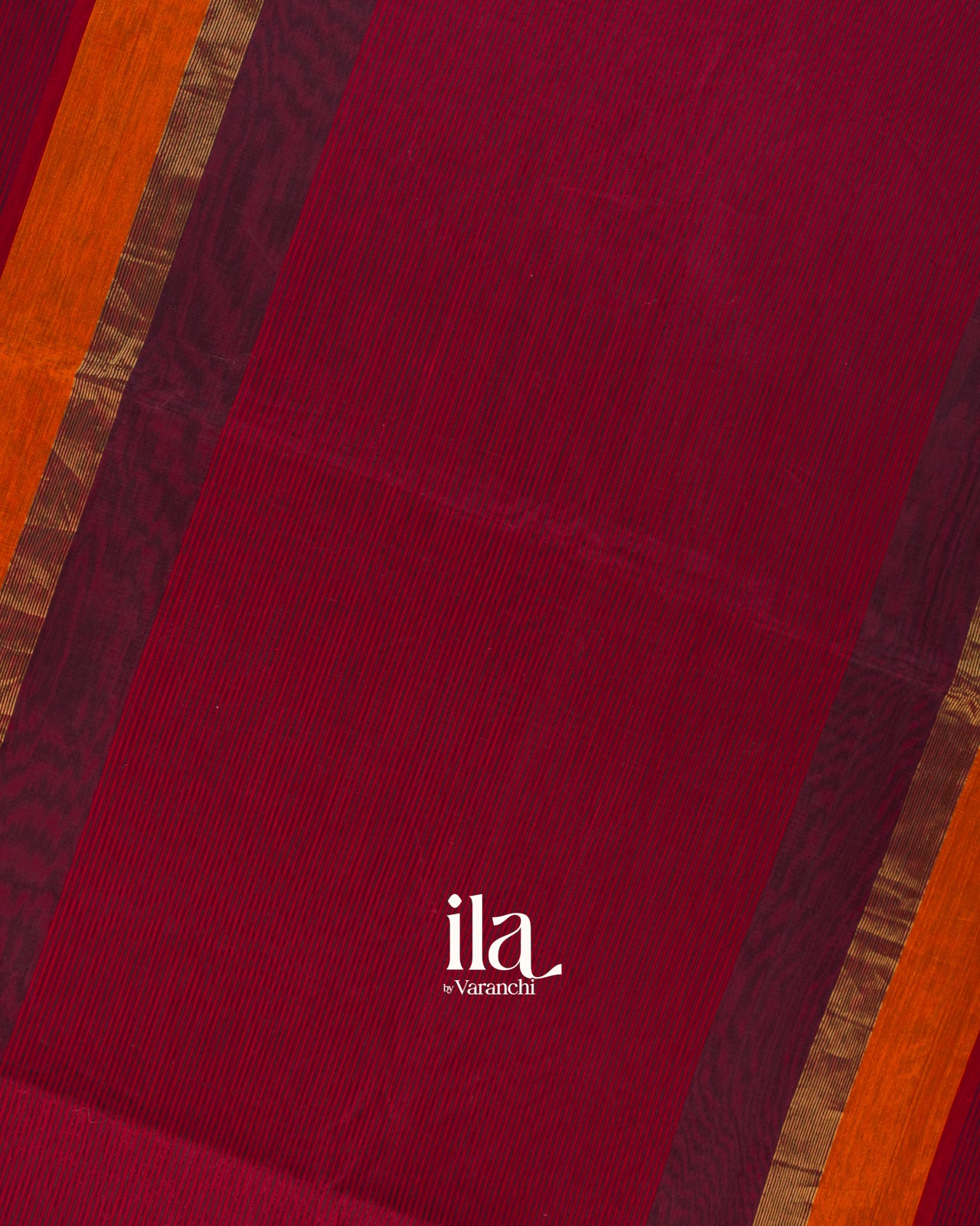 Deep Wine Pure Maheshwari Silk Cotton Handloom Saree