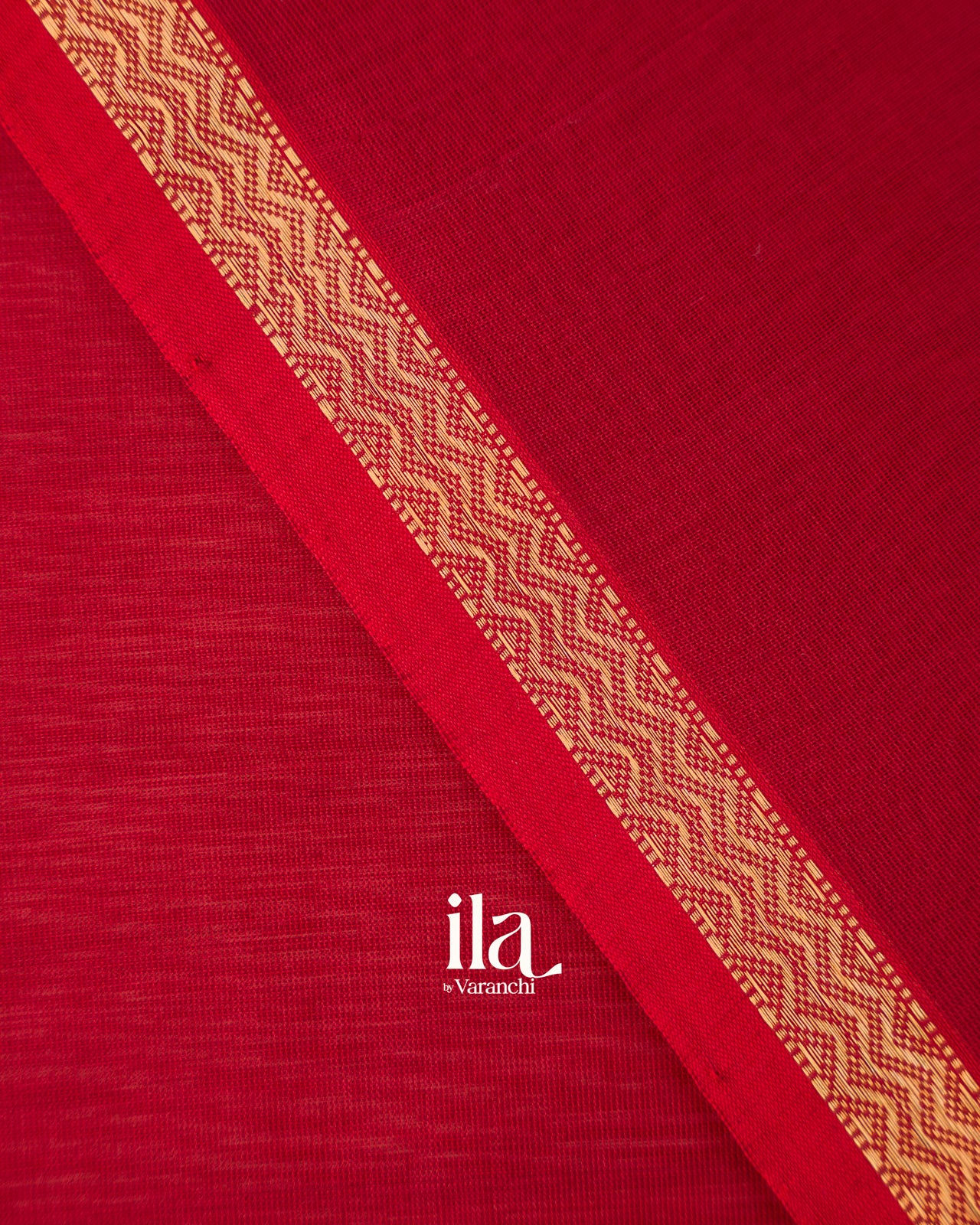 Crimson Red Pure Maheshwari Silk Cotton Handloom Saree