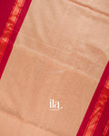 Crimson Red Pure Maheshwari Silk Cotton Handloom Saree
