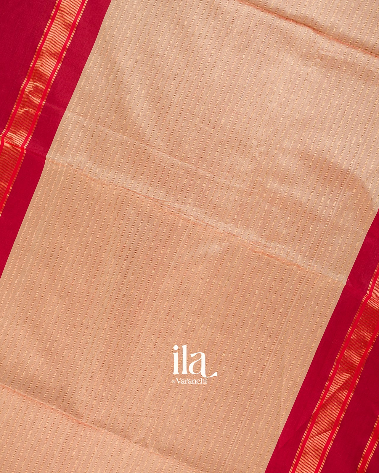 Crimson Red Pure Maheshwari Silk Cotton Handloom Saree