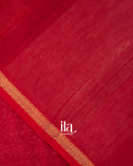 Crimson Red Pure Maheshwari Silk Cotton Handloom Saree