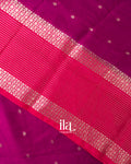 Magenta Assam Silk Saree