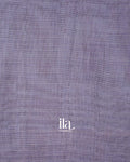 Lavender Floral Jaal Aari Work Semi Linen Tissue Saree