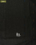 Black Jamdani Sequin with Paithani Pallu Semi Matka Saree — Body