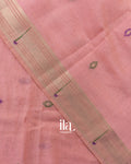 Baby Pink Paithani Pallu Semi Cotton Saree