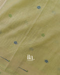 Pista Green Paithani Pallu Semi Cotton Saree