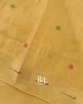 Mustard Yellow Paithani Pallu Semi Cotton Saree