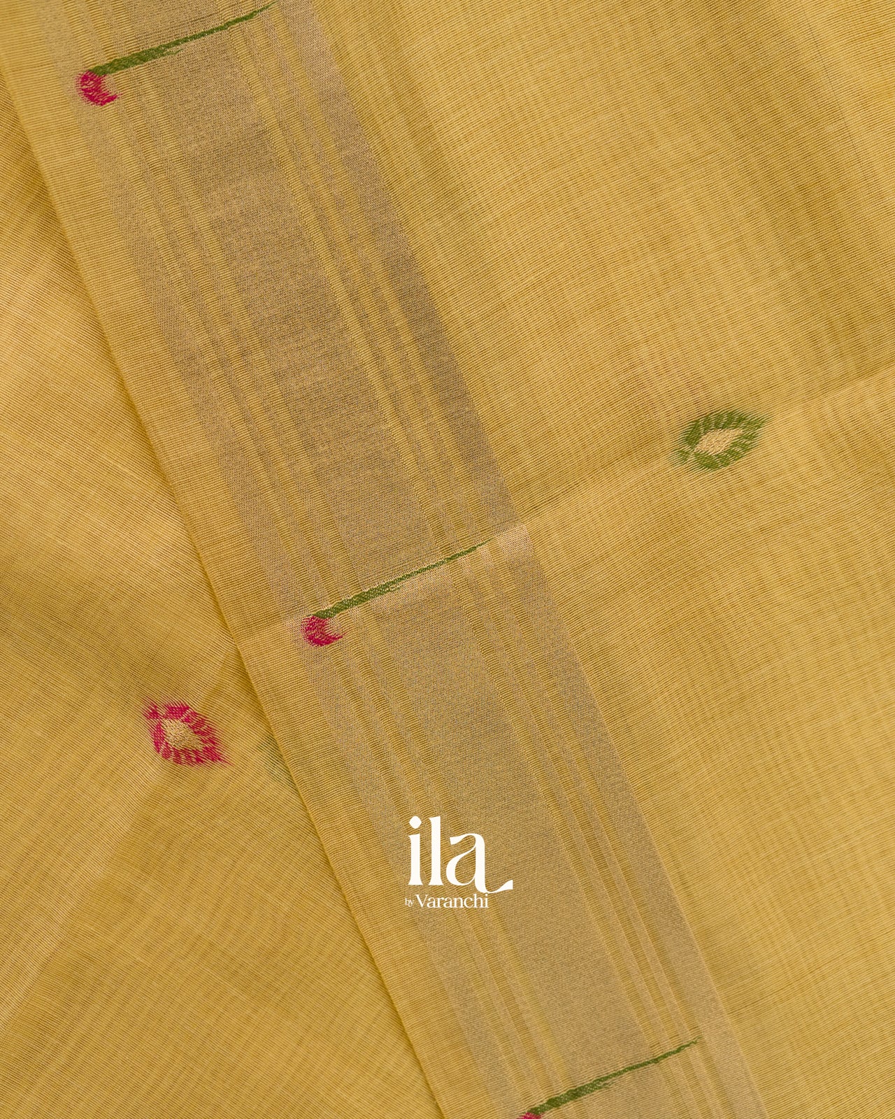 Mustard Yellow Paithani Pallu Semi Cotton Saree