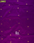 Royal Purple Temple Bordered Semi Silk Saree — Body