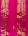 Parrot Green Checkered Semi Silk Saree