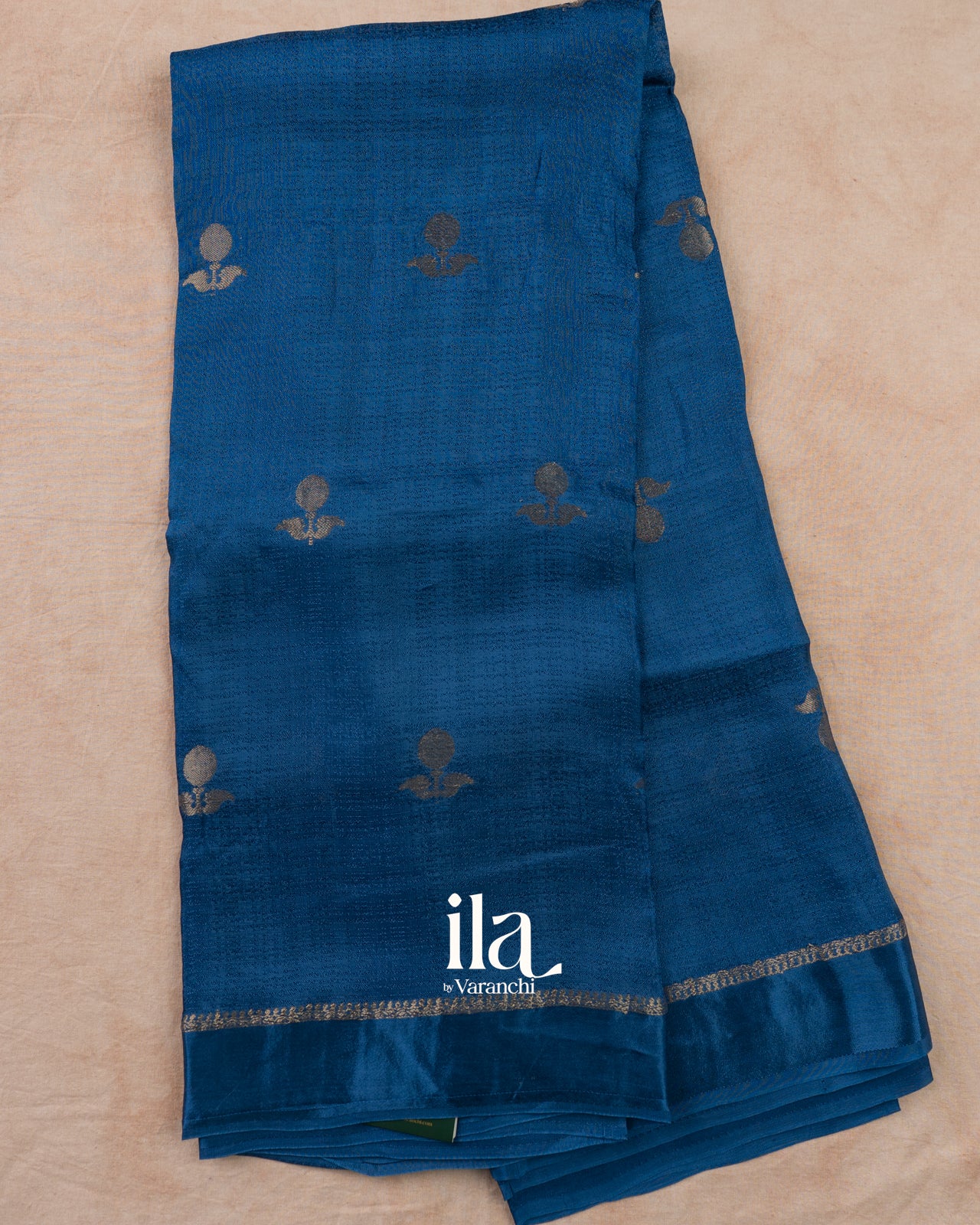 Royal Navy Blue Semi Silk Saree
