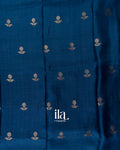 Royal Navy Blue Semi Silk Saree
