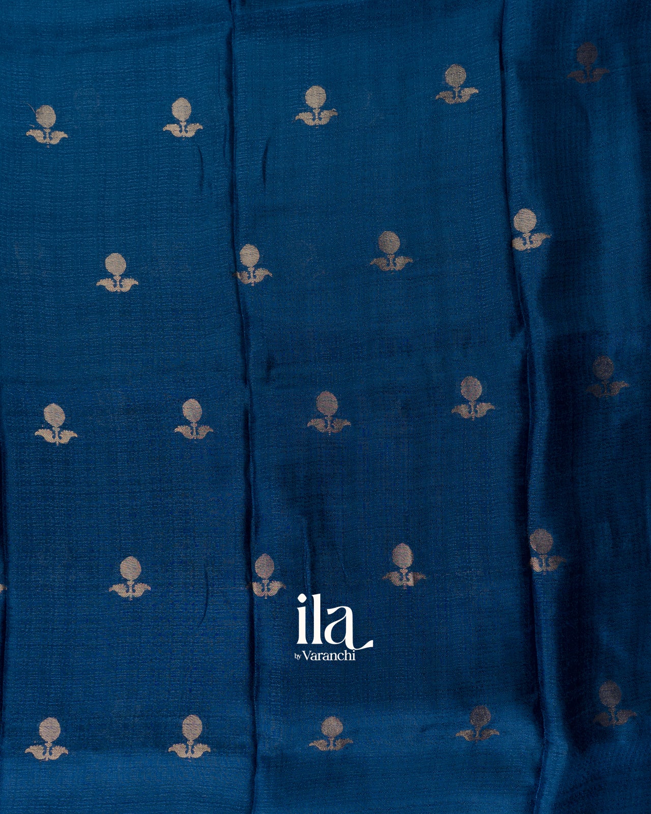 Royal Navy Blue Semi Silk Saree
