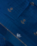 Royal Navy Blue Semi Silk Saree