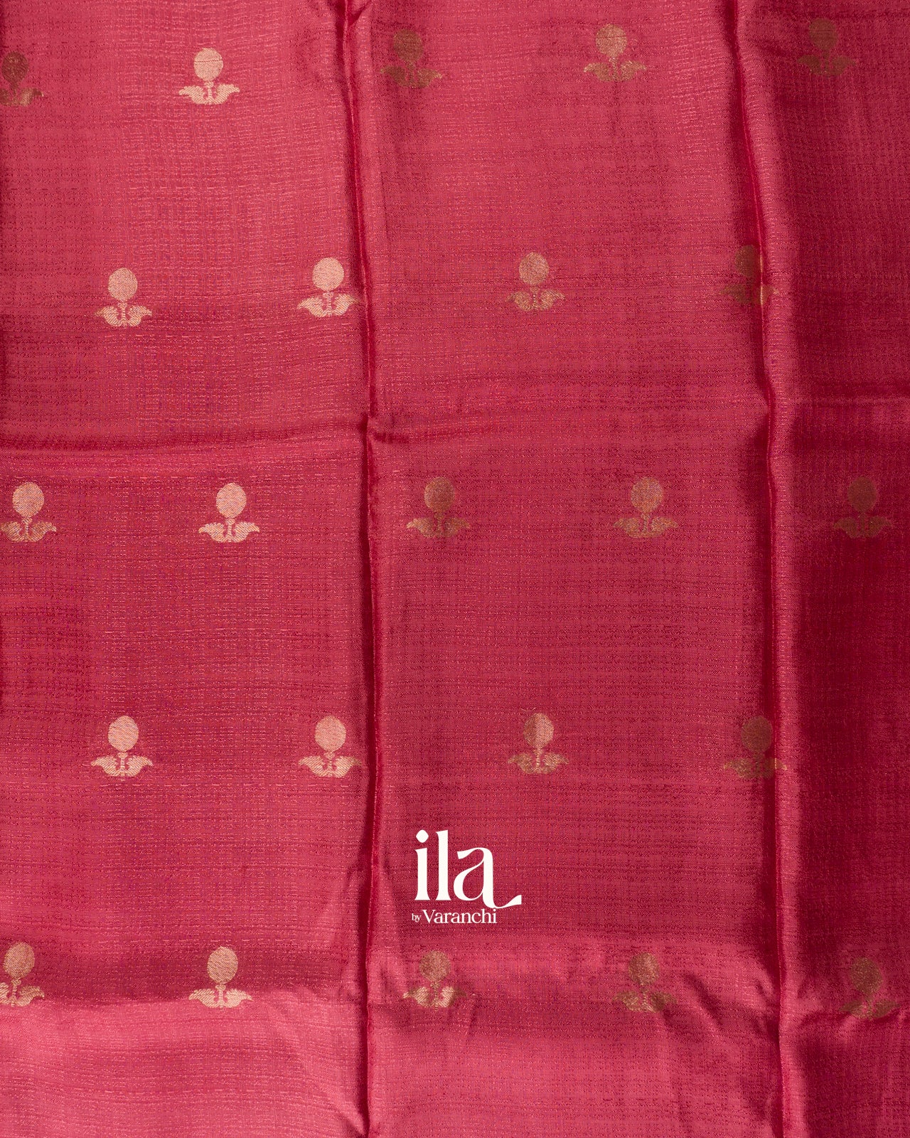 Rust Pink Semi Silk Saree