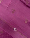 Lavender Semi Silk Saree