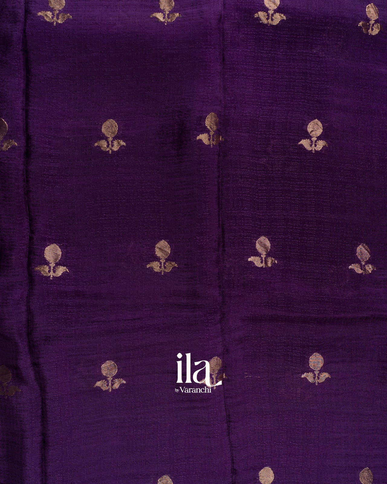 Deep Violet Semi Silk Saree