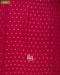 Ruby Red Assam Silk Saree — Body