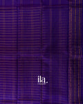 Indigo Checkered Semi Mangalgiri Saree