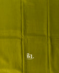 Mehandi Green Kalamkari Hand-Printed Semi Mangalgiri Silk Cotton Saree