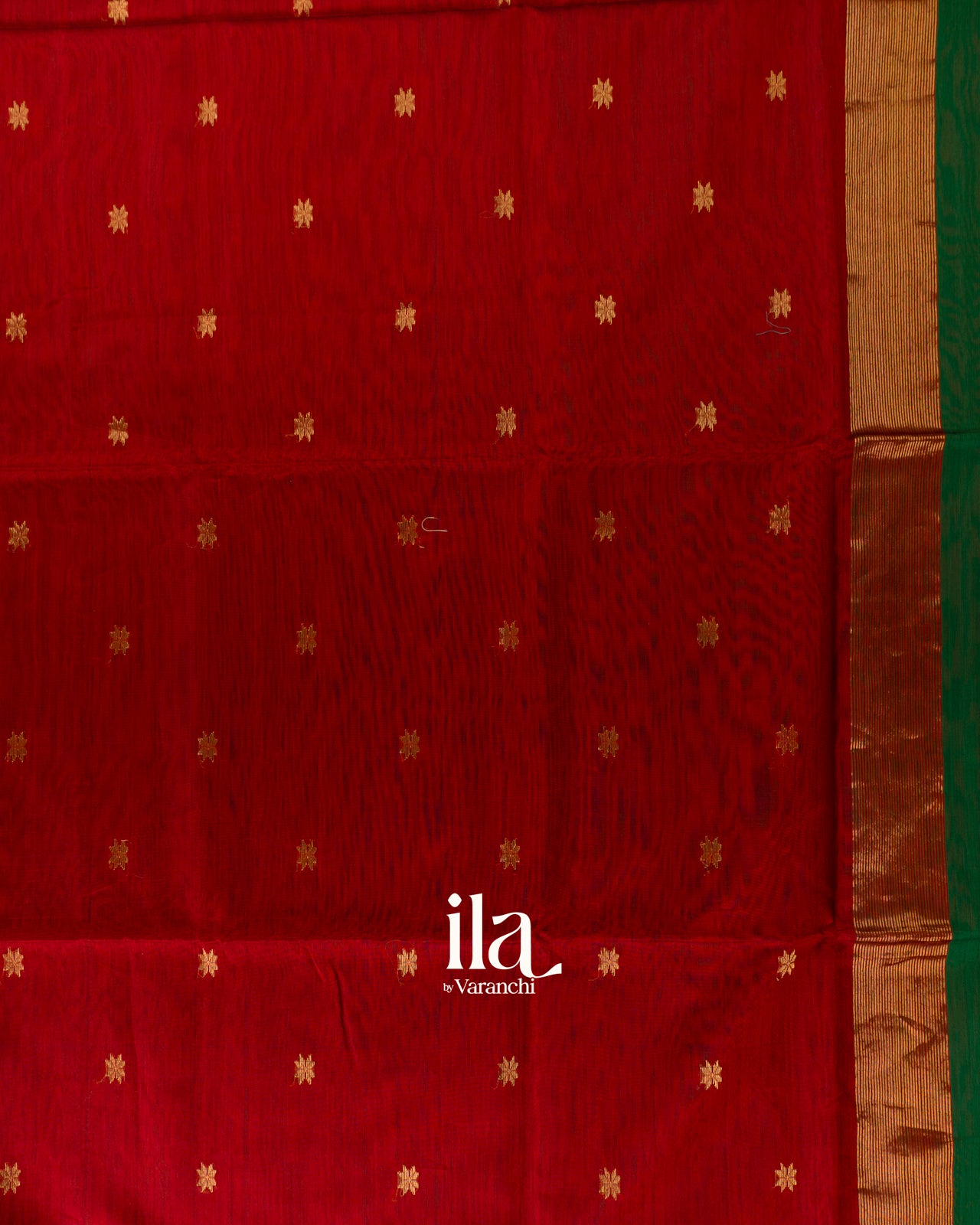 Bottle Green Pure Maheshwari Silk Cotton Handloom Saree