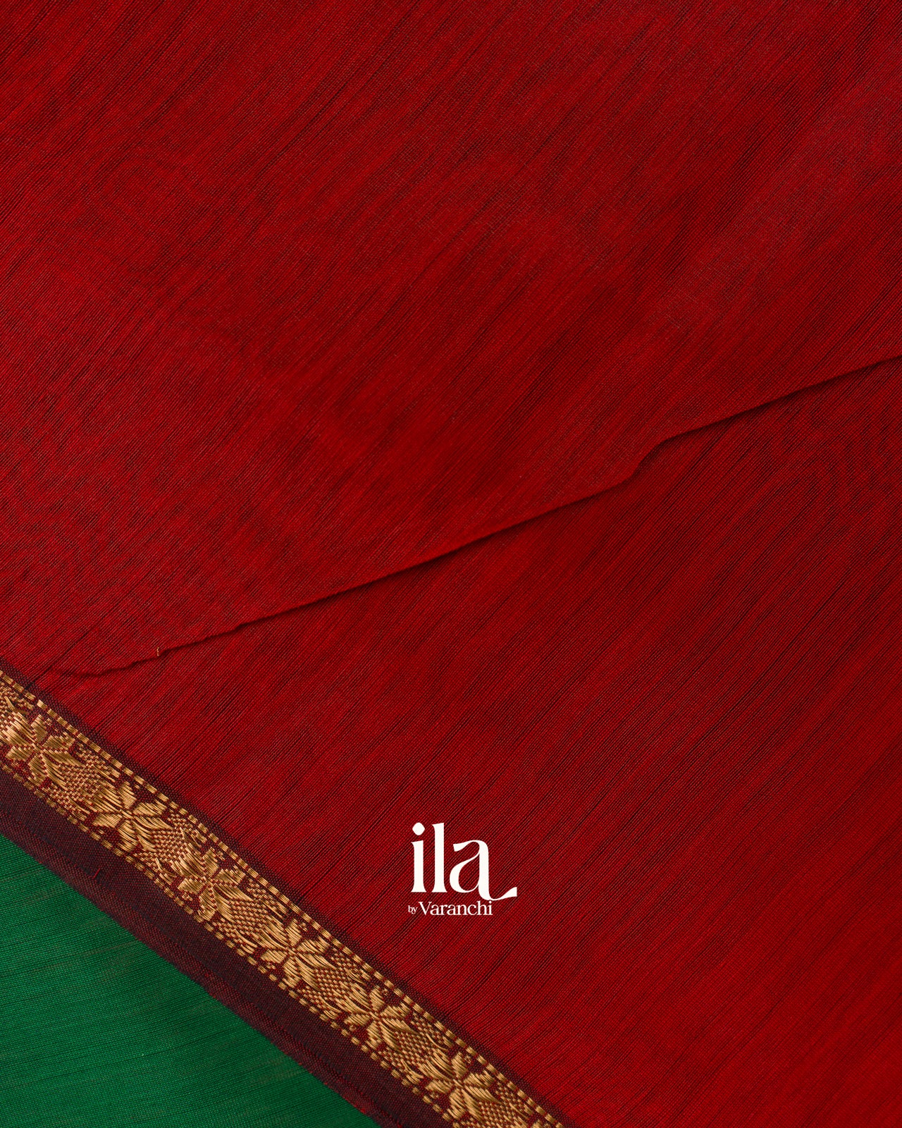 Bottle Green Pure Maheshwari Silk Cotton Handloom Saree
