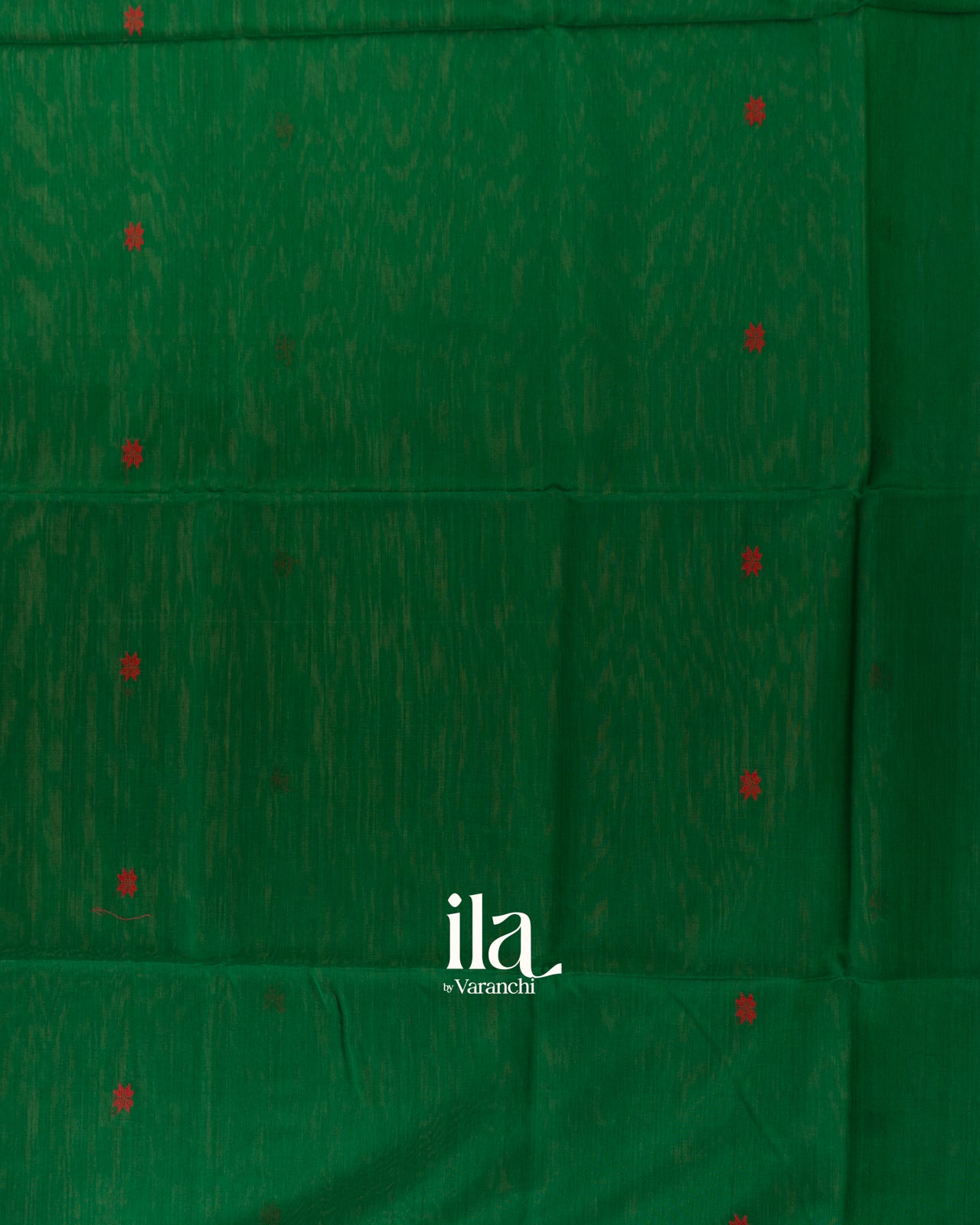 Bottle Green Pure Maheshwari Silk Cotton Handloom Saree
