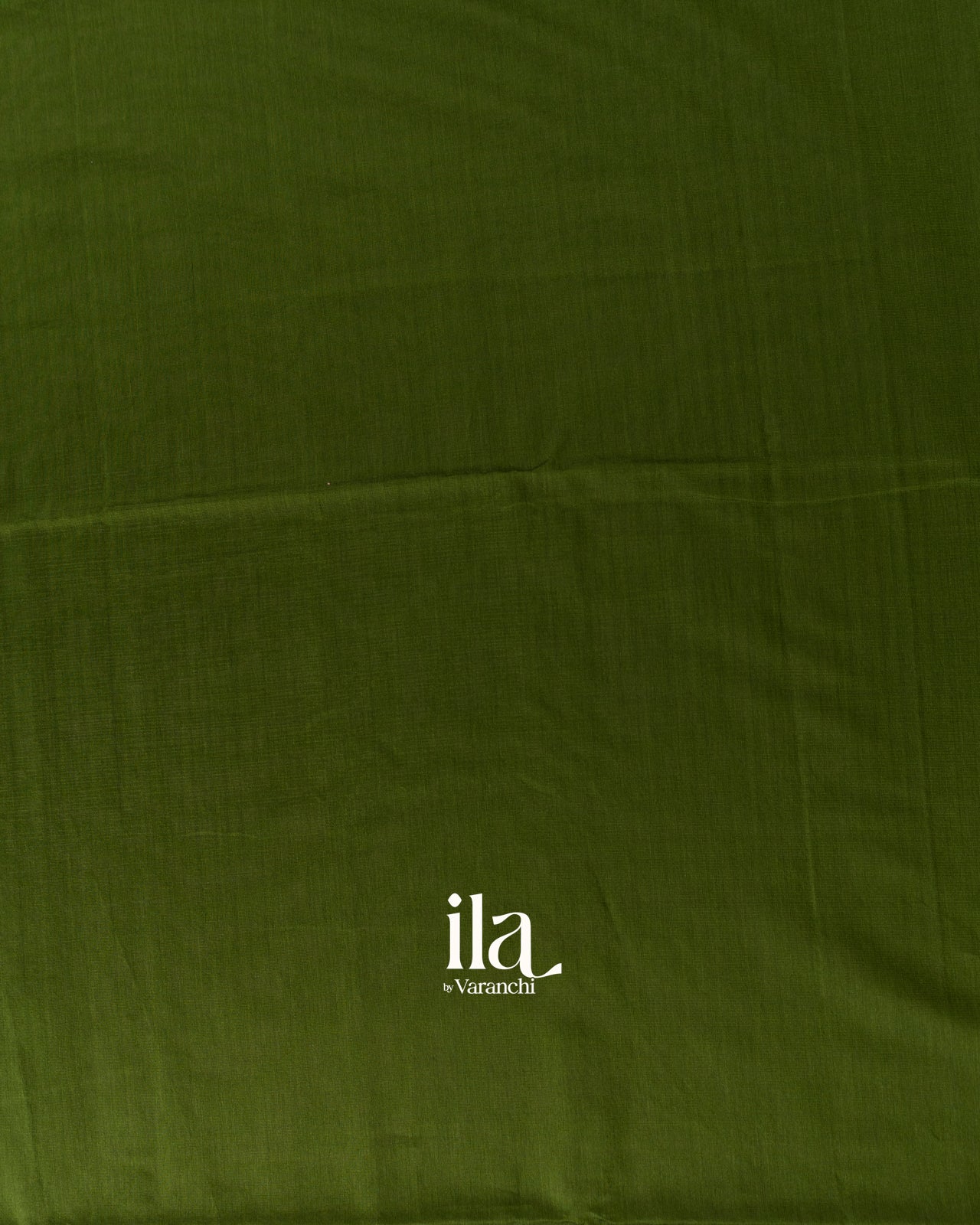 Olive Green Pure Maheshwari Silk Cotton Handloom Saree