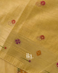 Golden Yellow Paithani Pallu Semi Cotton Saree