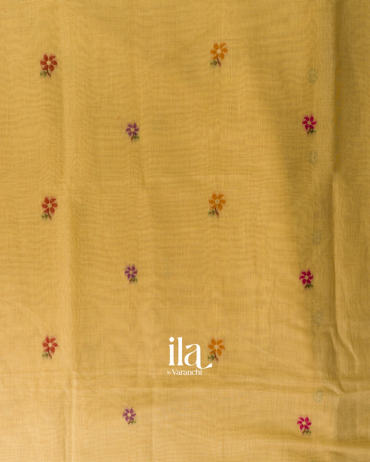 Golden Yellow Paithani Pallu Semi Cotton Saree