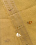 Golden Yellow Paithani Pallu Semi Cotton Saree