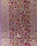 Lavender Paithani Semi Cotton Saree