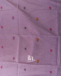 Lavender Paithani Semi Cotton Saree