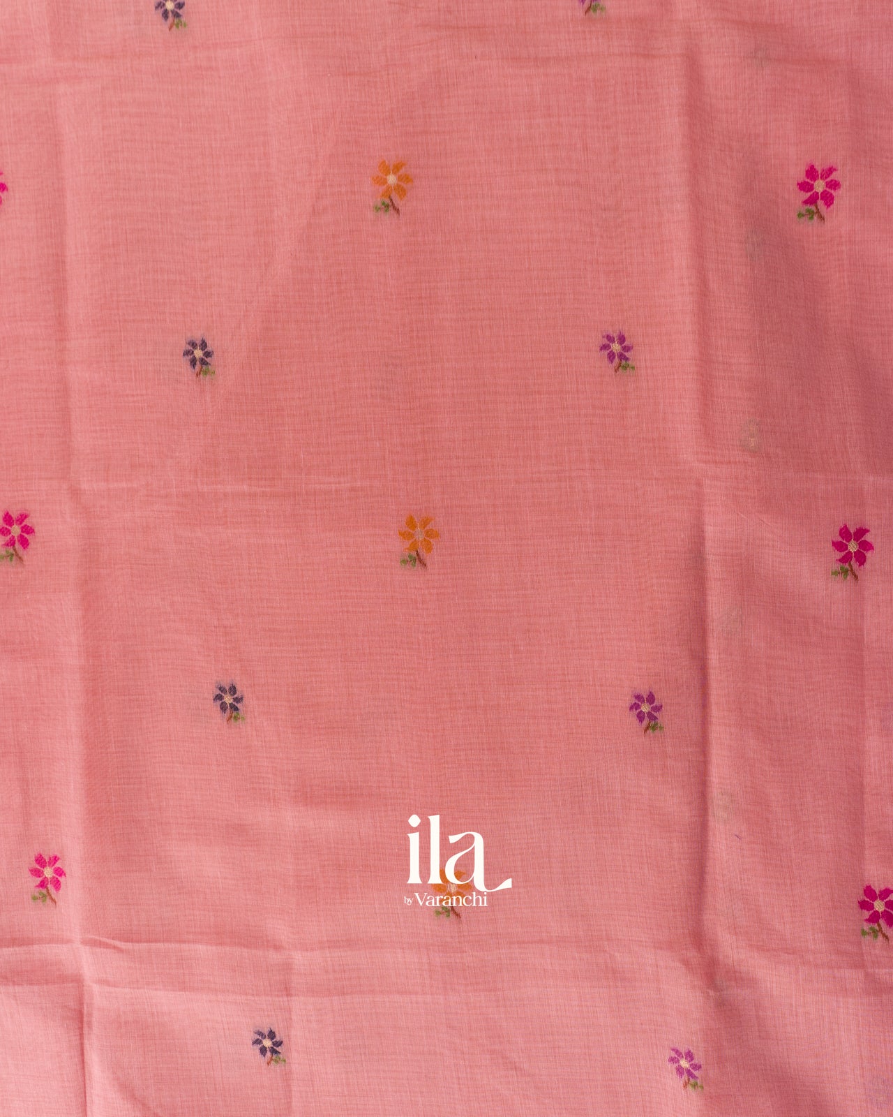 Baby Pink Paithani Pallu Semi Cotton Saree