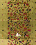 Pista Green Paithani Pallu Semi Cotton Saree